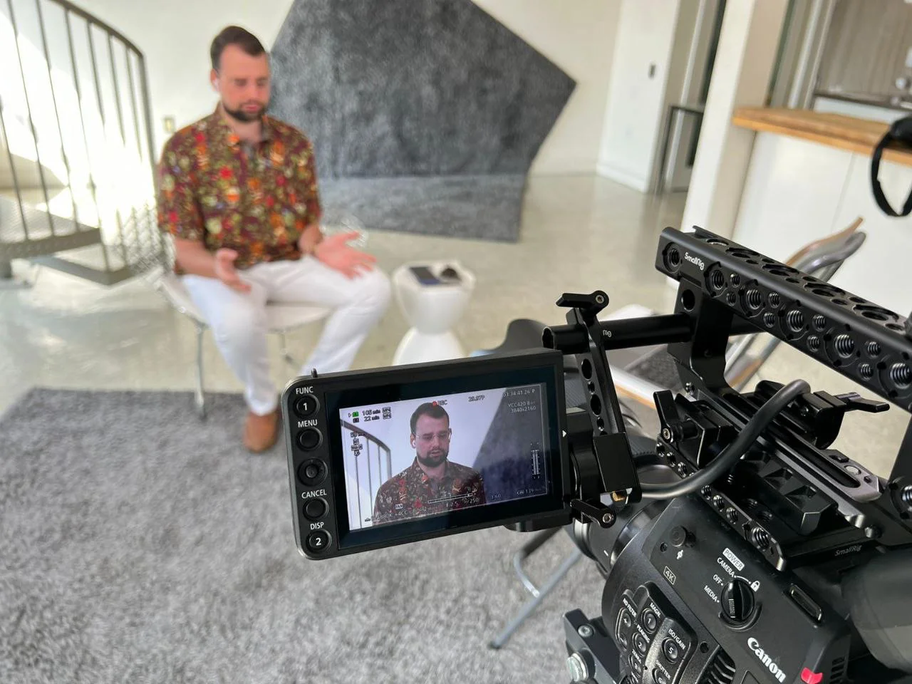 Professional video interview