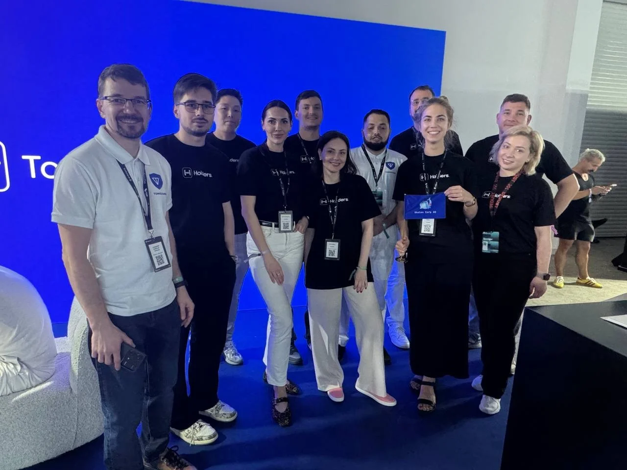 Team photo at the conference