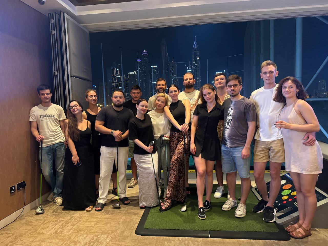 Team building in the Dubai office